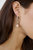 Open Circle Freshwater Pearl Dangle Earrings
