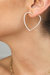 Open Your Heart Crystal Hoop Earrings