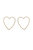 Open Your Heart Crystal Hoop Earrings - Gold