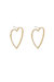 Open Your Heart Crystal Hoop Earrings