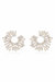 Opulent Crystal Stardust 18k Gold Plated Open Circle Earrings - Clear Crystals