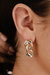 Organic Winding Crystal Earrings