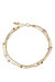 Over the Rainbow Multi-Chain Crystal Anklet - Gold