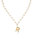 Paperclip Link Initial Necklace - 18k Gold