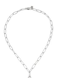 Paperclip Link Initial Necklace