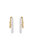 Pearl and 18kt Gold Plated Beaded Hoop Earrings