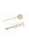 Pearl And Gold Love Heart Hair Pin Set - Gold