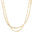 Pearl And Mini Links 18k Gold Plated Necklace Set