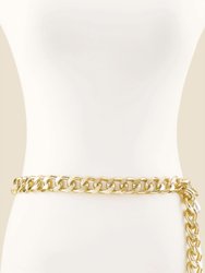 Pearl Dotted Chain Link Belt