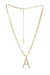 Pearl Initial 18k Gold Plated Necklace