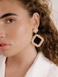 Pearl Knocker 18k Gold Plated Earrings