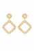 Pearl Knocker 18k Gold Plated Earrings - Gold