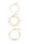 Pearl Party 18k Gold Plated Bracelet Set of 3 - Gold