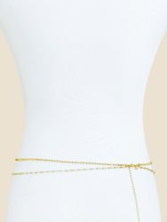 Pearl Strand Gold Body Chain