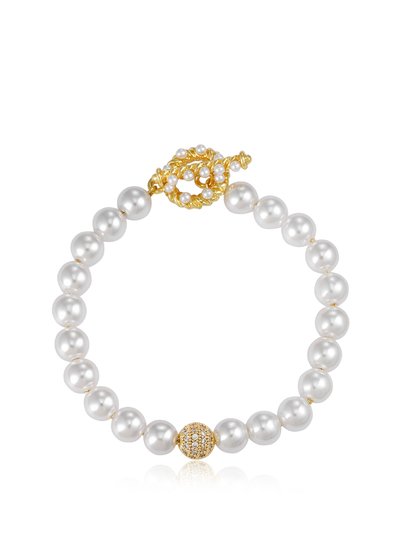 Ettika Pearl Sweetheart 18k Gold Plated Bracelet product