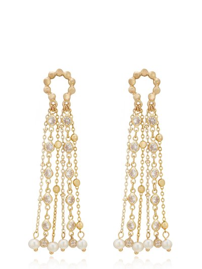 Ettika Pearly Gates 18k Gold Plated Earrings product