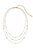 Perfect Crystal Dotted 18k Gold Plated Layered Necklace