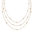 Perfect Crystal Dotted 18k Gold Plated Layered Necklace - 18k Gold Plated