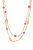 Pinky Party Pearl and Bead 18k Gold Plated Chain Layered Necklace - 18k Gold Plated