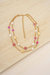 Pinky Party Pearl and Bead 18k Gold Plated Chain Layered Necklace