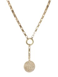 Power Player Coin Lariat Necklace - Silver