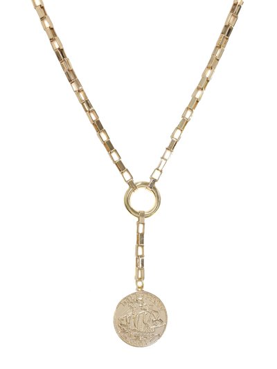 Ettika Power Player Coin Lariat Necklace product