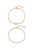 Pretty In Pearls 18k Gold Plated Bracelet Set - White / Gold