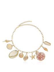 Private Island 18k Gold Plated Assorted Shell Necklace - Gold