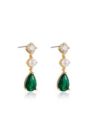 Private Soiree Emerald Dangle Earrings