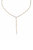 Queen Of Hearts 18K Gold Plated Crystal Lariat Necklace - Gold