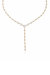 Queen Of Hearts 18K Gold Plated Crystal Lariat Necklace - Gold