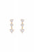 Queen of Hearts Crystal Earrings - Gold