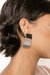 Rectangle Metal Stud Earrings