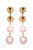 Resort Drop Earrings - Pink Pearl