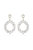 Ring It In 18k Gold Plated Crystal Earrings - Gold