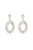 Ring It In 18k Gold Plated Crystal Earrings