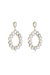 Ring It In 18k Gold Plated Crystal Earrings