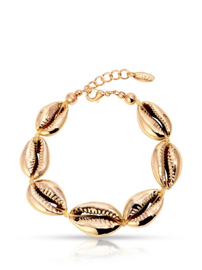 Ettika Seven Seas 18k Gold Plated Shell Bracelet product