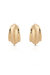 Simple Crescent 18k Gold Plated Earrings