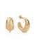 Simple Crescent 18k Gold Plated Earrings - Gold