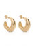 Simple Crescent 18k Gold Plated Earrings