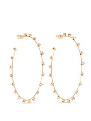 Simple Spark Crystal Hoops