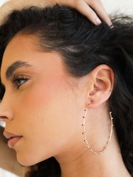 Simple Spark Crystal Hoops