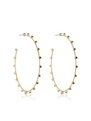 Simple Spark Crystal Hoops