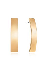 Single Bar Earrings - 18k Gold Plated