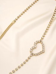 Single Crystal Chain Heart Belt