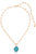 Single Pearl Open Links 18k Gold Plated Chain Necklace