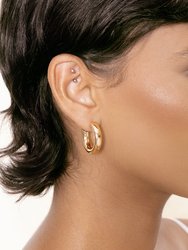 Small Thick Classic Hoops