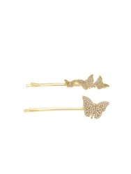 Sparkle Butterfly Hair Pin Set