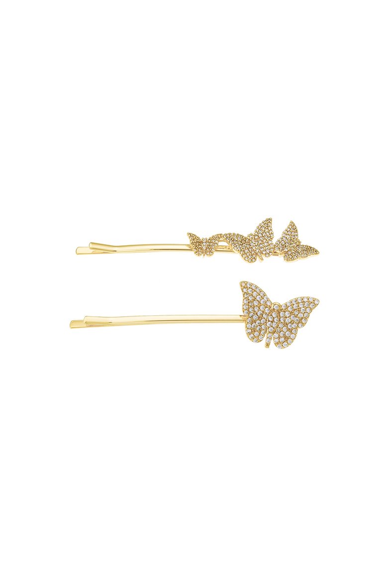 Sparkle Butterfly Hair Pin Set